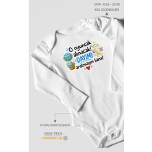 Morivo Kids Dayıya Özel Uzun Kollu Bebek Body %100 Pamuk