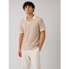 Zengoll & Ramires Polo Yaka Çizgili Premium Rahat Günlük Şık Erkek T-Shirt