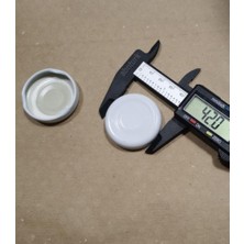 AyrStore 5 Adet 38 Lik Konserve Kavanoz Kapağı Dış Çap 42MM-IÇ Çap 38MM Cam Şişe Kapağı Silikonlu