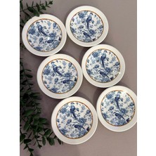 Yiğit Seramik Züccaciye Bluekitchen Model 6 Kişilik/parça Modern Çay Tabağı