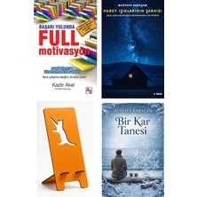 Az Kitap Başarı Yolunda Full Motivasyon - Kadir Akel + Kuzey Işıklarının Şarkısı + Telefon Tutucu + Bir Kar Tanesi