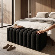 FRAMGAN Luxury Yarma Bench – 8 Yarmalı Gövde, Bej Döşeme, Hol ve Yatak Ucu Için