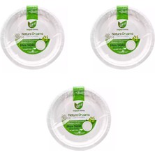 AyrStore Roll-Up Nature Ekolojik Karton Kağıt Tek Kullanımlık Tabak - 26 Cm. - 50 Adetlik 3 Paket