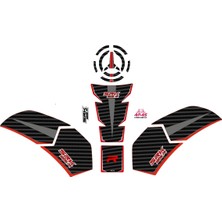 Aras Reklam ve Moto Aksesuar Rks Srk 125 R 2023-2025 Uyumlu Tank Pad Seti