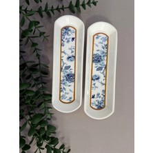 Yiğit Seramik Züccaciye Bluekitchen Model 2 Parça Orta Oval / Zeytinlik