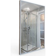 Usart Reflectus | Plus Soft Beyaz Banyo ve Duvar Aynası 65X40 Mdf Çerçeveli Estetik Ayna
