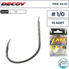 Decoy As-03 Pike Light Jigging Asist Iğne Tın #1/0 (10 Adet)