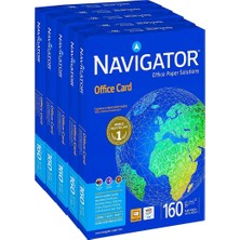 AyrStore Navigator Premium Kağıt, Beyaz, 160 G/m², A3, Karton 5 x 250 Yaprak