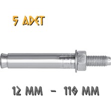 Made Borulu Çelik Dübel 12X110 Mm. - 5 Adet