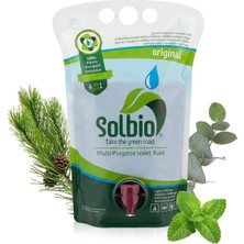 AyrStore Solbio Marine No. 1 Puan 4-In-1 Doğal Sıhhi Sıvı Sıvı 40 Dozu Mobil Tuvalet Sistemleri Için S