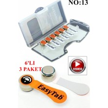 TAN EXPRESS No:13 Kulaklık Pili 6'lı : 3 Paket (Videolu)