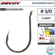 Decoy Kr-30 Ringed Multi Delikli Olta Iğnesi Bn #3/0 (4 Adet)