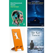 Sahi Kitap Dost Kazanmak Sanatı - Dale Carnegie + Kuzey Işıklarının Şarkısı + Telefon Tutucu + Bir Kar Tanesi