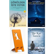 Az Kitap Gönülden Iste Yeter - Yusuf Yeşilkaya + Kuzey Işıklarının Şarkısı + Telefon Tutucu + Bir Kar Tanesi