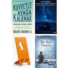 Butik Kuvvetle Ayağa Kalkmak - Brene Brown + Kuzey Işıklarının Şarkısı + Telefon Tutucu + Bir Kar Tanesi