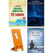 Tutku Yayınevi Hayatınıza Katkı Sağlayacak 111 Tavsiye - B. Cengiz Bahar + Kuzey Işıklarının Şarkısı + Telefon Tutucu + Bir Kar Tanesi