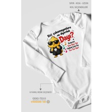 Morivo Kids Bizi Çekemeyenlere Ne Yazılı Uzun Kollu Bebek Body %100 Pamuk