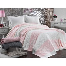 Doux Home Collection Doux Home Ağaç Rekli Desen Triko Yatak Örtüsü 220 x 240