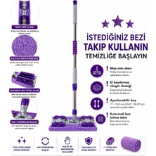 AyrStore Krafz Home Mandallı Mop – Teleskopik Saplı Yer Temizlik Mopu, Fayans, Seramik, Duvar ve Cam Temi