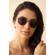Chocolate Eyewear Unisex Polarize Yuvarlak Güneş Gözlüğü Gri UV400 Korumalı