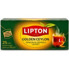 Lipton Golden Ceylon Bardak Poşet Siyah Çay 25LI