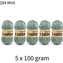 Oxford İplik 5'li Paket Eco Cotton 100GR-200M NO:284 Mint Yeşili
