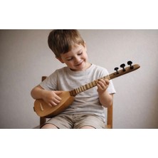 Bade Müzik Çocuk Bağlaması (3-9 Yaş) Küçük Boy Saz Eğitim ve Hobi Amaçlı, Tel + Tezene Dahil