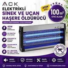 Byanes 40W Elektrikli Sinek ve Uçan Haşere Öldürücü Uv Işıklı 100 M²