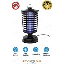 Byanes Elektrikli Sinek Öldürücü Uv Işık Tuzaklı Sessiz Çalışma Askı Aparatlı 600-800V 7mm Emniyet Izgara