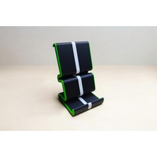 TOFF Garage Çift Yönlü Telefon Standı Tutucu| Dikey & Yatay Kullanım | 3D Baskı Masaüstü Telefon Tutucu | 11 x 7 cm