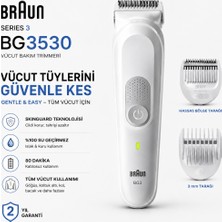 Braun Vücut Tıraş Makinesi Series 3, +3 Aksesuar, Su Geçirmez, BG3530