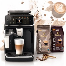 Philips (2 kg Kahve Hediyeli) Tam Otomatik Kahve ve Espresso Makinesi - 20 Sıcak & Soğuk Içecek, Lattego Süt Köpürtücü, Renkli Dokunmatik Ekran, Sessiz Seramik Öğütücü, 15 Bar, Siyah