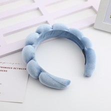 Rubibes Jewelry Mavi Spa Saç Bandı Havlu Taç