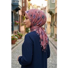 Dolce Life Desenli Sökme Boncuklu Eşarp 241-118