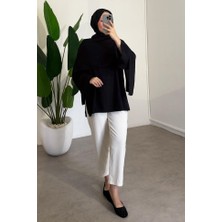 Miraydin Butik Kadın Şal Detay Bel Bağlamalı Bluz M61406 - Siyah