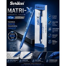 Luminoo 0.7 mm Versatil Kalem Metalik Mavi | Metal Gövde | Ergonomik Tasarım