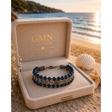 Gmn Collection Yeni Sezon El Yapımı Pul ve Cam Boncuk Detaylı Hand Made Bileklik