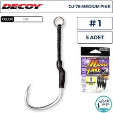 Decoy Dj-78 Middle Pike Tekli Asist Iğnesi #1 (5 Adet)