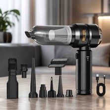Abstrax Tech Kablosuz El Süpürgesi Şarjlı Mini Araç ve Ev Süpürgesi Güçlü Emiş Çok Amaçlı Taşınabilir Toz Temizleyici
