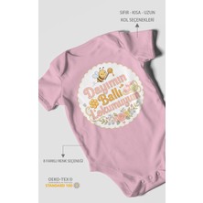 Morivo Kids Dayımın Ballı Lokumuyum Kısa Kollu Bebek Body %100 Pamuk