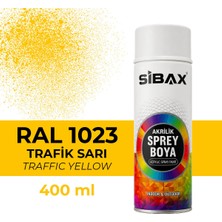 Sibax Akrilik Sprey Boya Trafik Sarı (Ral 1023)400 ml