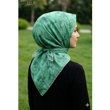 Lo'cella Soft Pamuk Eşarp (Elma Yeşili) 1095-124