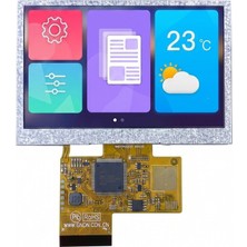 Mucize 4,3 Inç LCD 480X272 Dirençli Dokunmatik Panel Dwın Hmı - DMG48270F043-01WTR