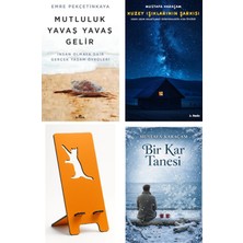 Kronik Kitap Mutluluk Yavaş Yavaş Gelir - Insan Olmaya Dair ... - Emre Pekçetinkaya + Kuzey Işıklarının Şarkısı + Telefon Tutucu + Bir Kar Tanesi