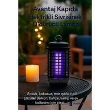 Byanes Şok Etkili Sinek/sivrisinek Öldürücü 20CM Sessiz Kimyasalsız Mor Işık 1.2W 550V Kompakt Asılabilir
