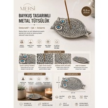 Metal Baykuş Tütsülük Model 2