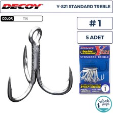 Decoy Y-S21 Standart Treble Üçlü Iğne Tın #1 (5 Adet)