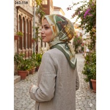 Moon Scarf Desenli Bambu Pamuk Eşarp 262-118
