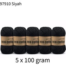 Oxford İplik 5'li Paket Eco Cotton 100GR-200M NO:97910 Siyah