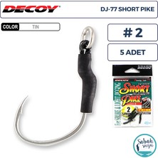 Decoy Dj-77 Short Pike Tekli Arka Asist Iğnesi #2 (5 Adet)